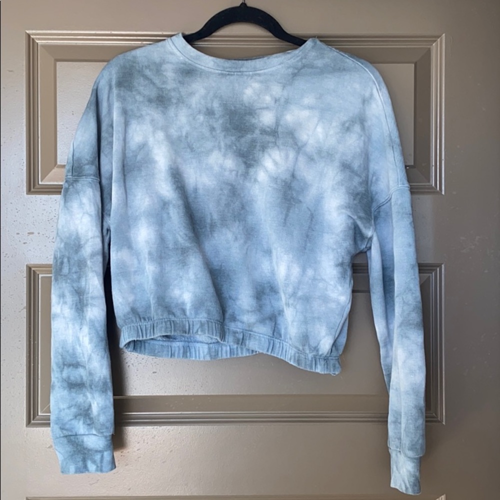 Garage tie dye crop sweatshirt